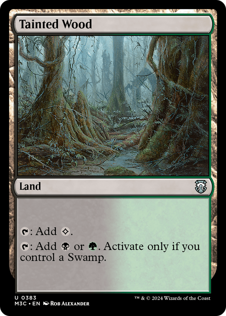 Tainted Wood (Ripple Foil) [Modern Horizons 3 Commander] | Gamer Loot