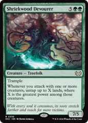 Shriekwood Devourer (Extended Art) [Duskmourn: House of Horror Commander] | Gamer Loot