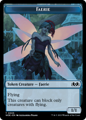 Faerie // Food (0012) Double-Sided Token [Wilds of Eldraine Tokens] | Gamer Loot