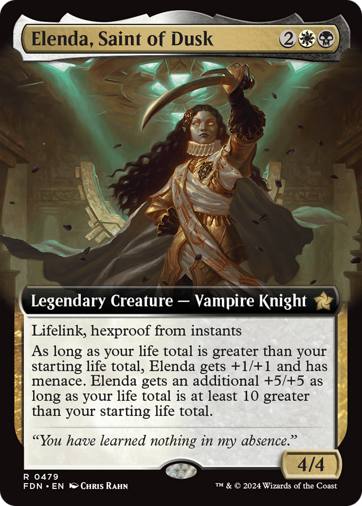 Elenda, Saint of Dusk (Extended Art) [Foundations] | Gamer Loot