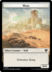 Wall // Kor Ally Double-Sided Token [Commander Masters Tokens] | Gamer Loot