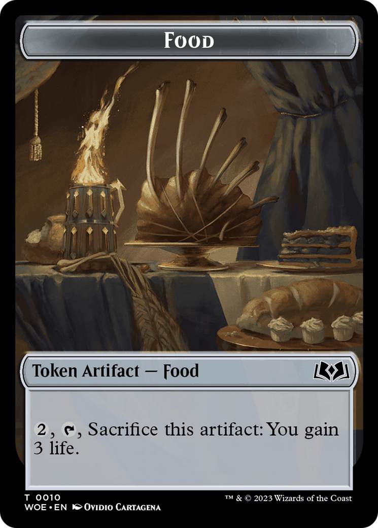 Treasure // Food (0010) Double-Sided Token [Wilds of Eldraine Tokens] | Gamer Loot