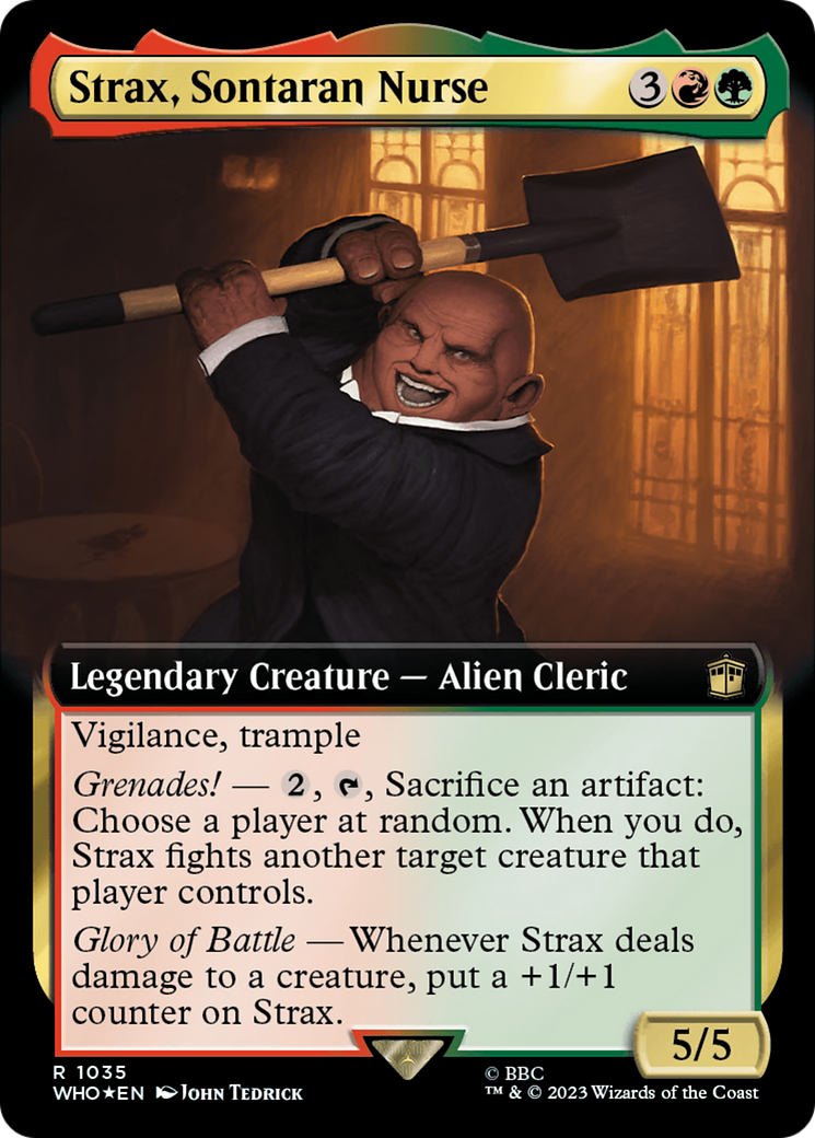 Strax, Sontaran Nurse (Extended Art) (Surge Foil) [Doctor Who] | Gamer Loot