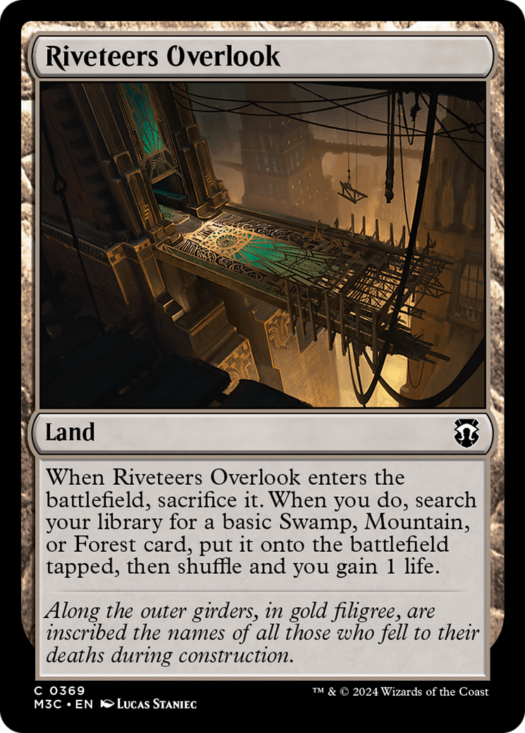 Riveteers Overlook (Ripple Foil) [Modern Horizons 3 Commander] | Gamer Loot