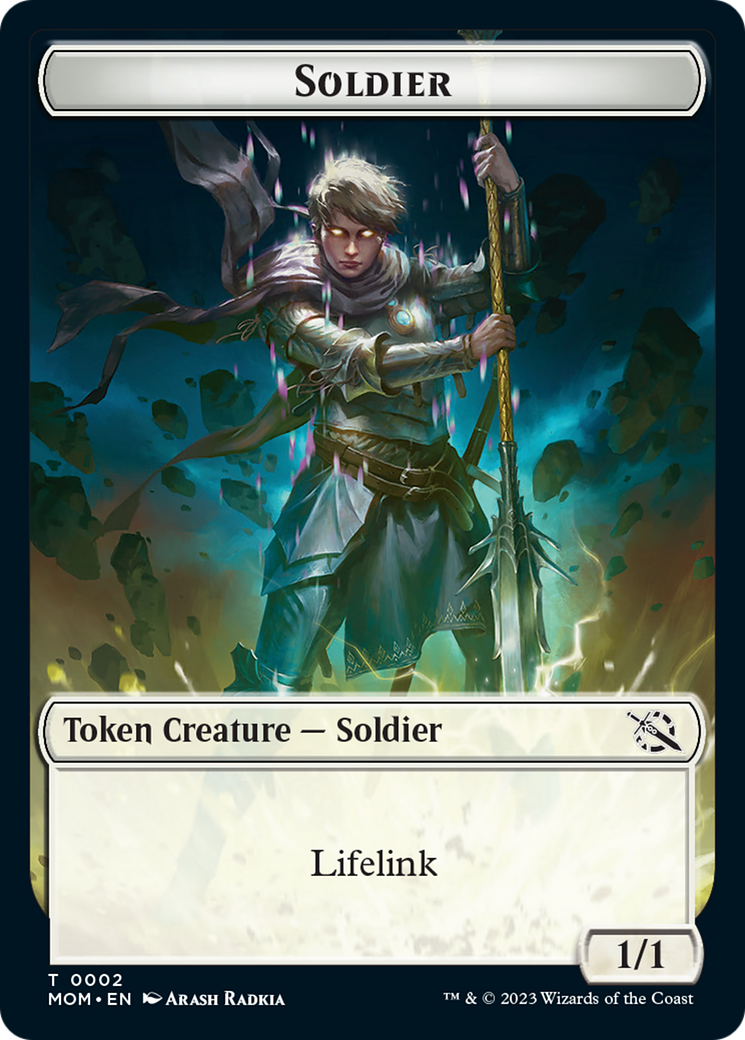 Soldier // Knight Double-Sided Token [March of the Machine Tokens] | Gamer Loot