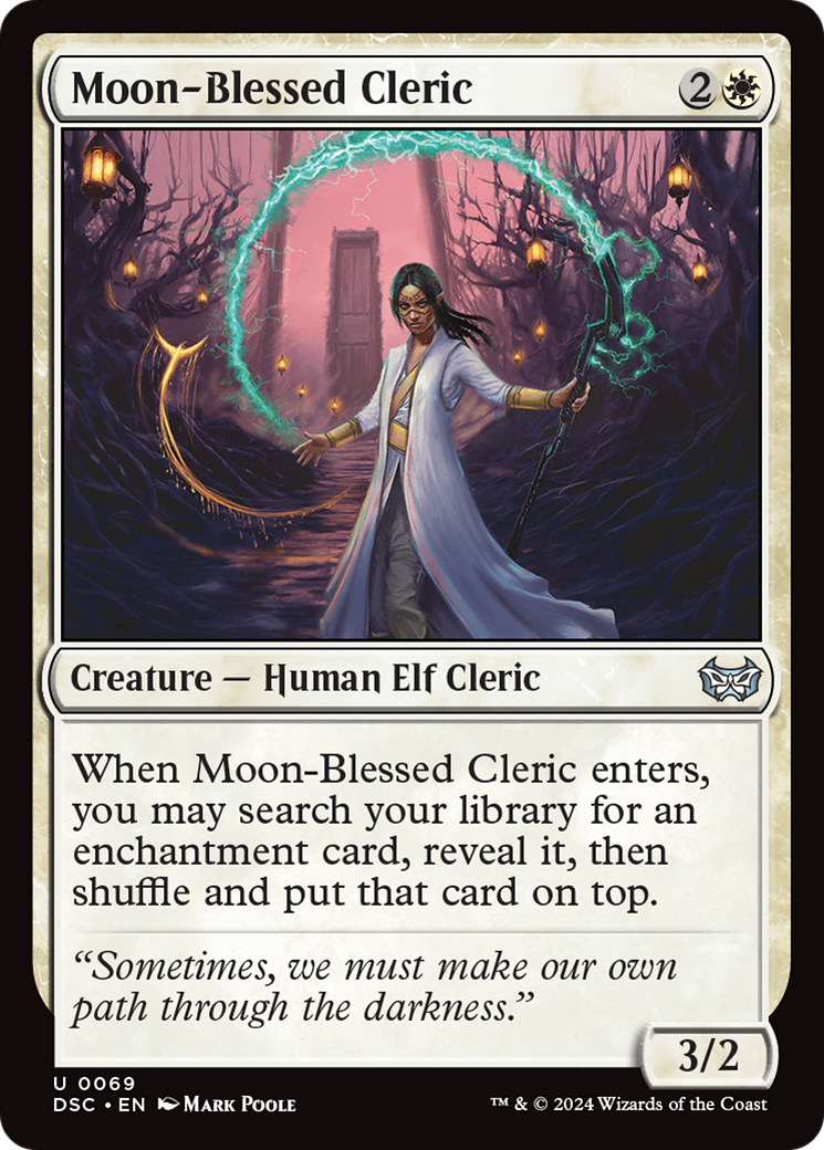 Moon-Blessed Cleric [Duskmourn: House of Horror Commander] | Gamer Loot