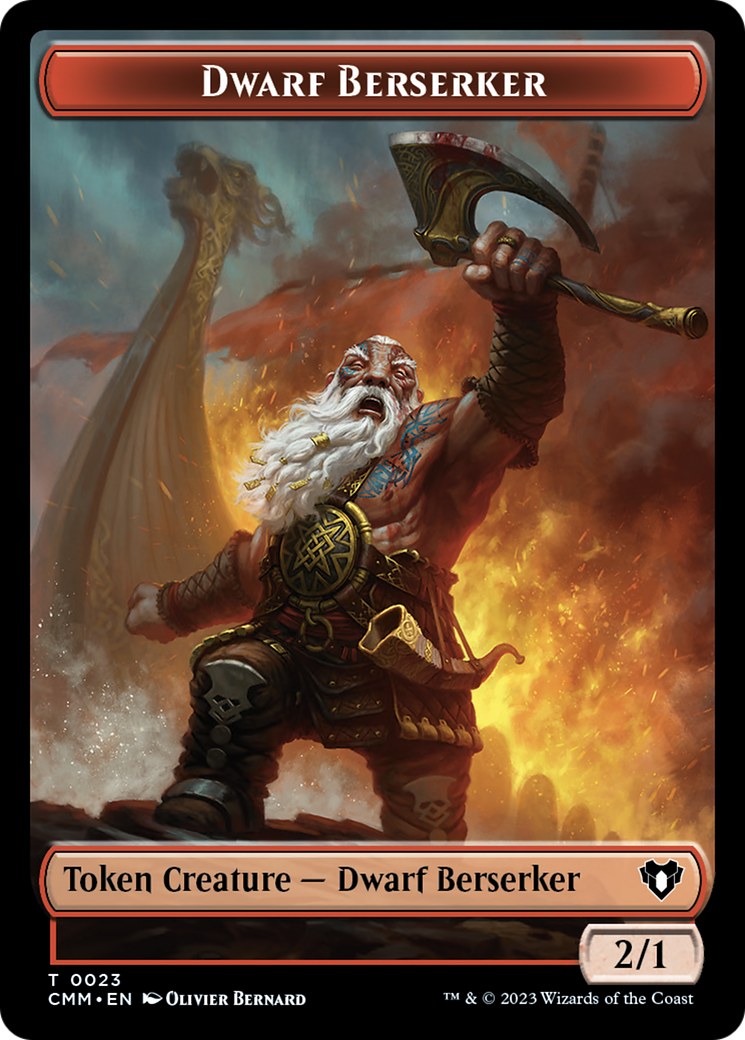 Dwarf Berserker Token [Commander Masters Tokens] | Gamer Loot