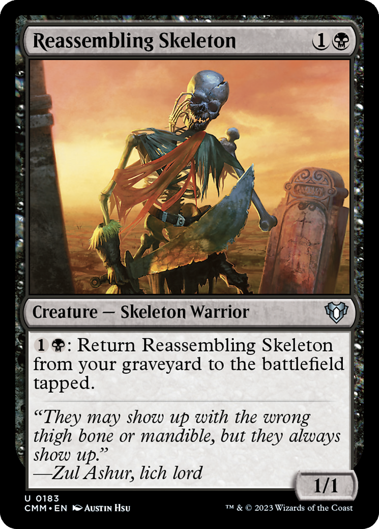 Reassembling Skeleton [Commander Masters] | Gamer Loot