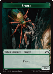 Insect (0012) // Spider Double-Sided Token [Duskmourn: House of Horror Commander Tokens] | Gamer Loot