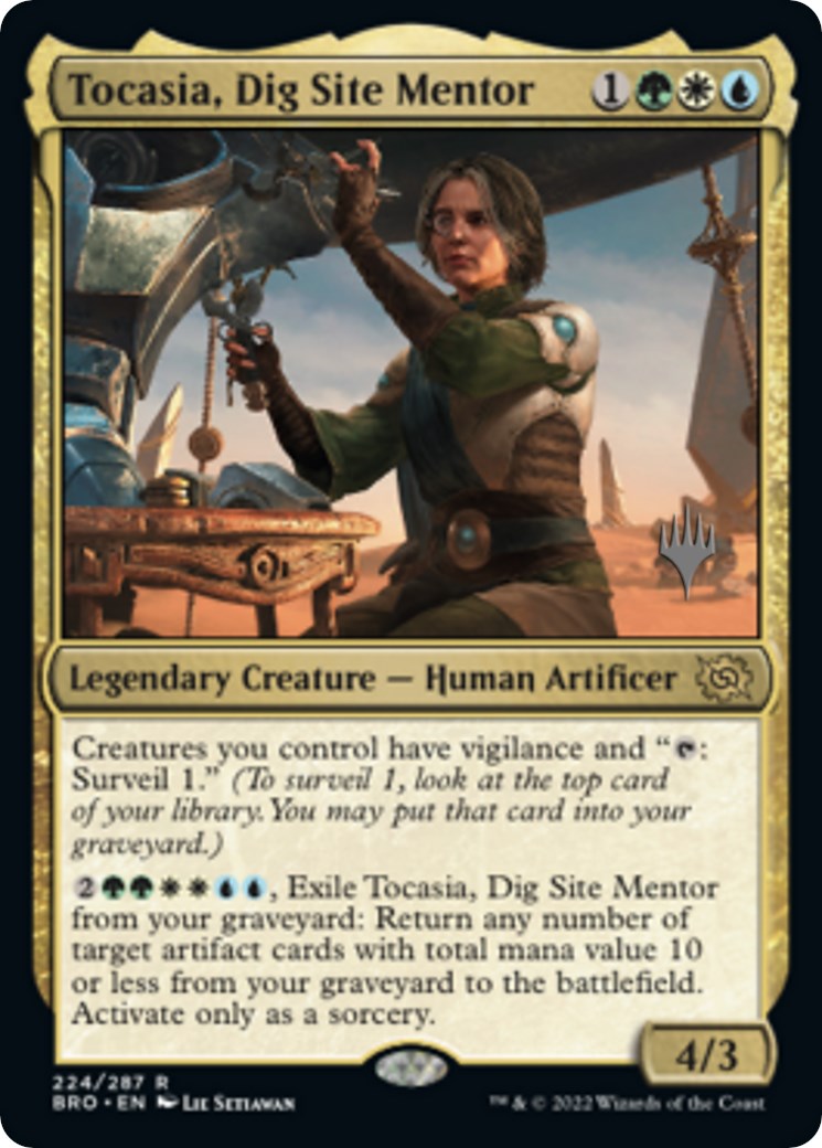 Tocasia, Dig Site Mentor (Promo Pack) [The Brothers' War Promos] | Gamer Loot