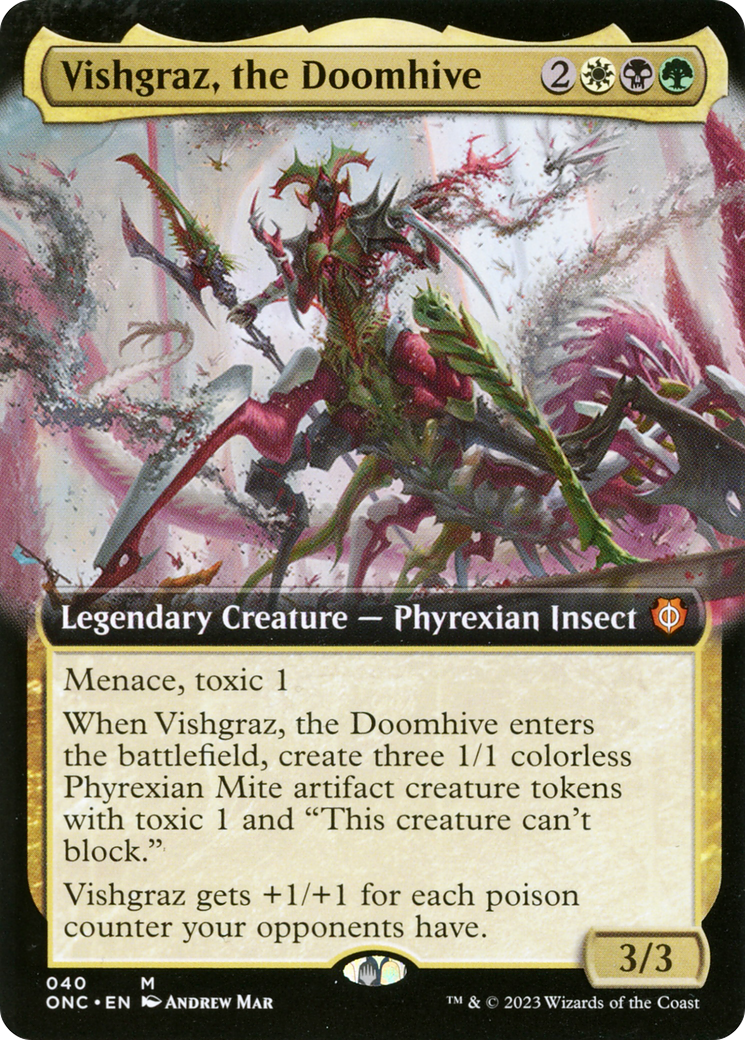 Vishgraz, the Doomhive (Extended Art) [Phyrexia: All Will Be One Commander] | Gamer Loot