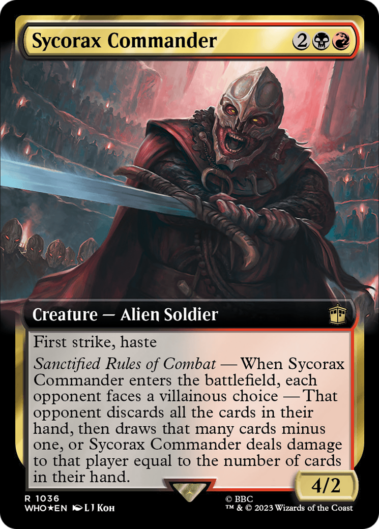 Sycorax Commander (Extended Art) (Surge Foil) [Doctor Who] | Gamer Loot