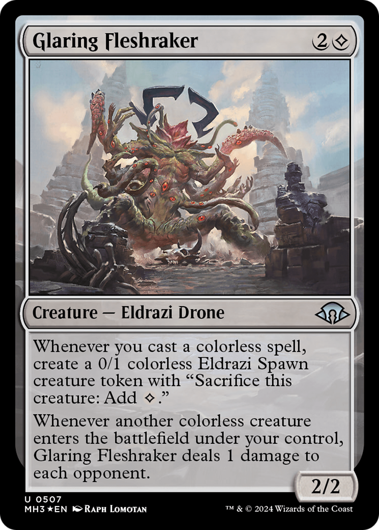 Glaring Fleshraker (Ripple Foil) [Modern Horizons 3] | Gamer Loot