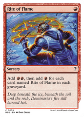 Rite of Flame (White Border) [Mystery Booster 2] | Gamer Loot