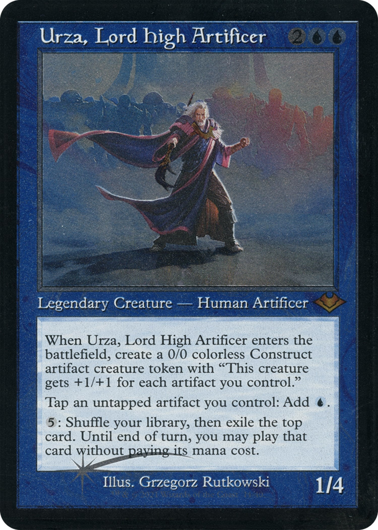 Urza, Lord High Artificer (Retro Foil Etched) [Modern Horizons] | Gamer Loot