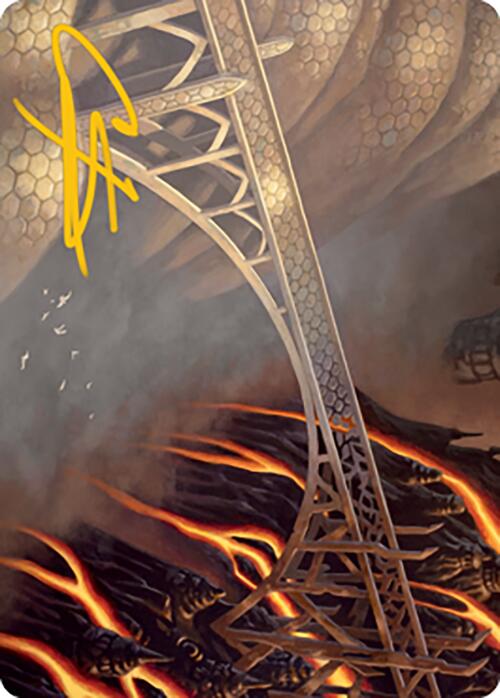 Rustvale Bridge Art Card (Gold-Stamped Signature) [Modern Horizons 2 Art Series] | Gamer Loot