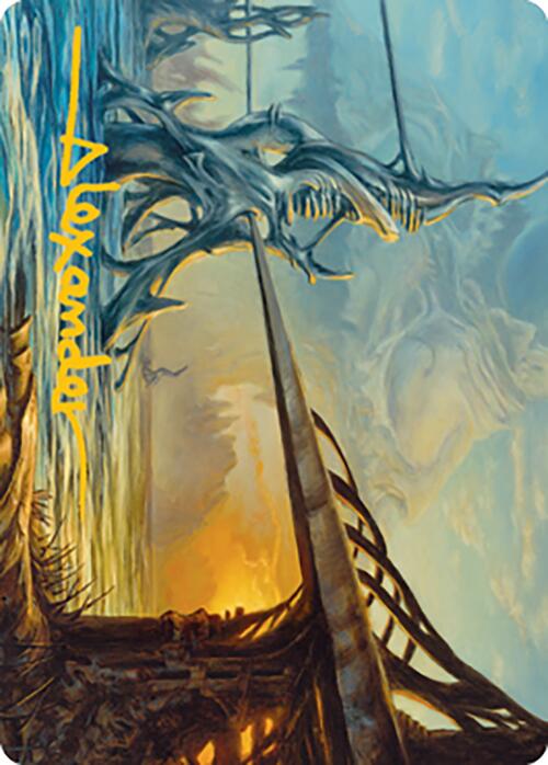 Razortide Bridge Art Card (Gold-Stamped Signature) [Modern Horizons 2 Art Series] | Gamer Loot