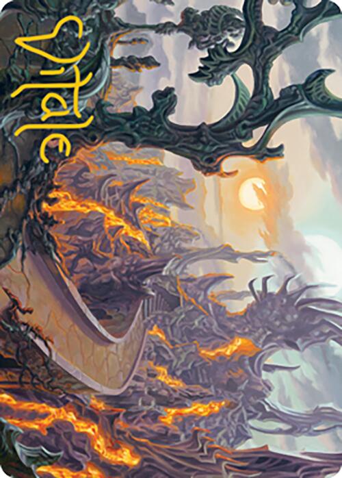Drossforge Bridge Art Card (Gold-Stamped Signature) [Modern Horizons 2 Art Series] | Gamer Loot