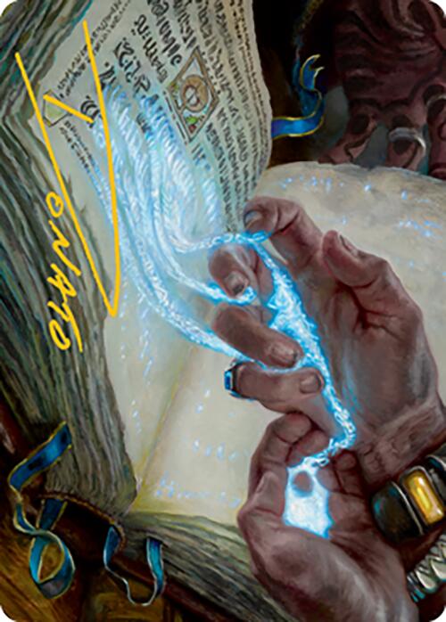 Mystic Redaction Art Card (Gold-Stamped Signature) [Modern Horizons 2 Art Series] | Gamer Loot
