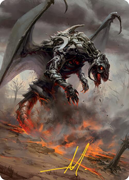 Scion of Draco Art Card (Gold-Stamped Signature) [Modern Horizons 2 Art Series] | Gamer Loot
