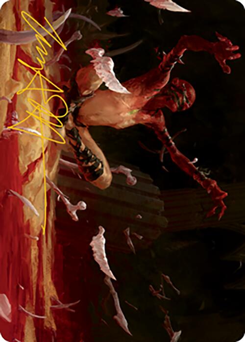 Bone Shards Art Card (Gold-Stamped Signature) [Modern Horizons 2 Art Series] | Gamer Loot
