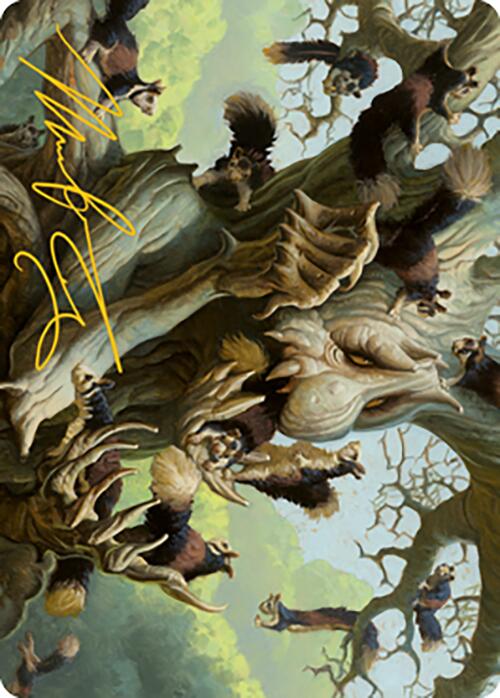 Scurry Oak Art Card (Gold-Stamped Signature) [Modern Horizons 2 Art Series] | Gamer Loot