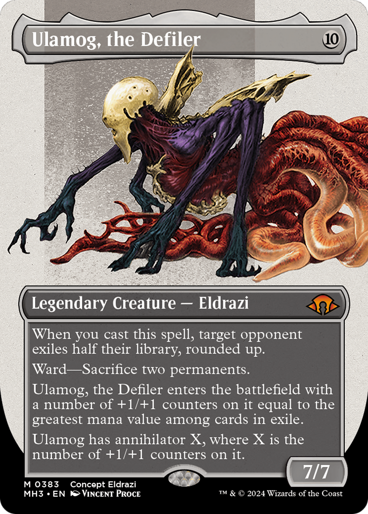 Ulamog, the Defiler (Borderless) (Serialized) [Modern Horizons 3] | Gamer Loot