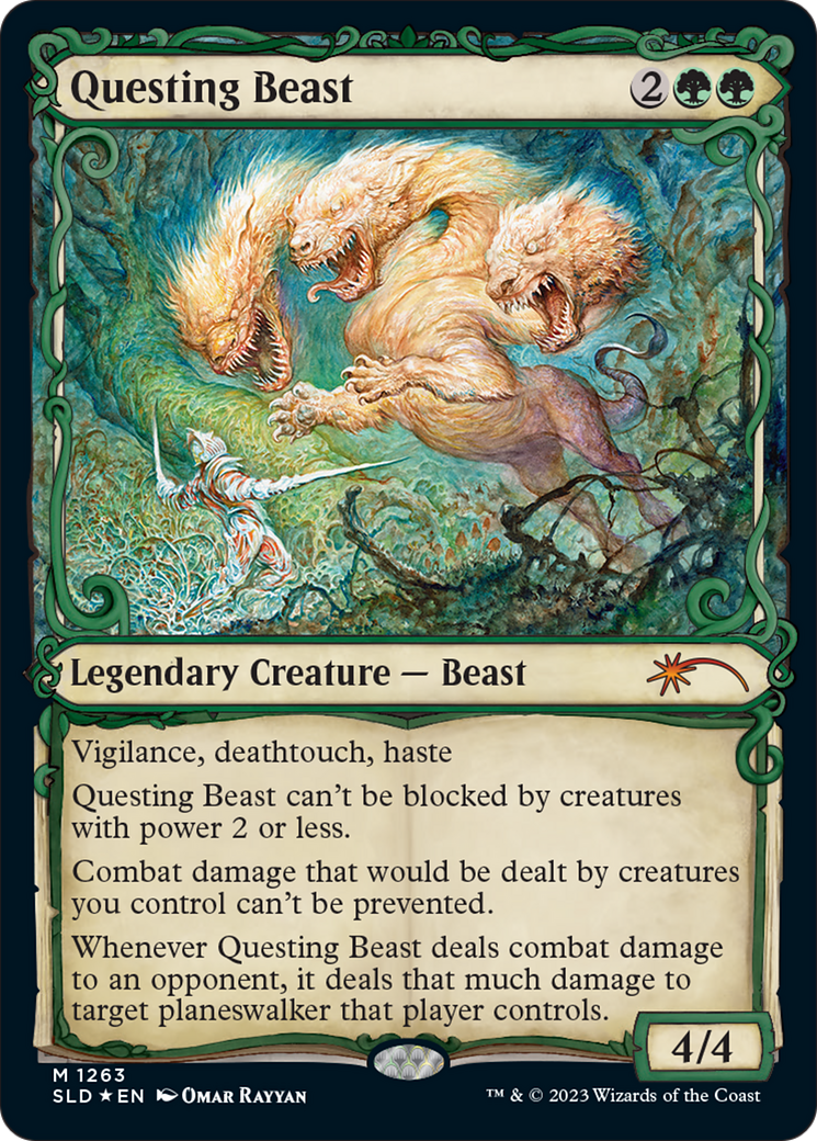 Questing Beast (Halo Foil) [Secret Lair Drop Series] | Gamer Loot