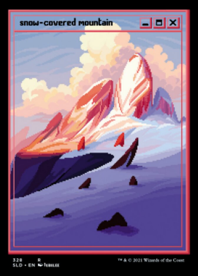 Snow-Covered Mountain (Foil Etched) [Secret Lair Drop Series] | Gamer Loot