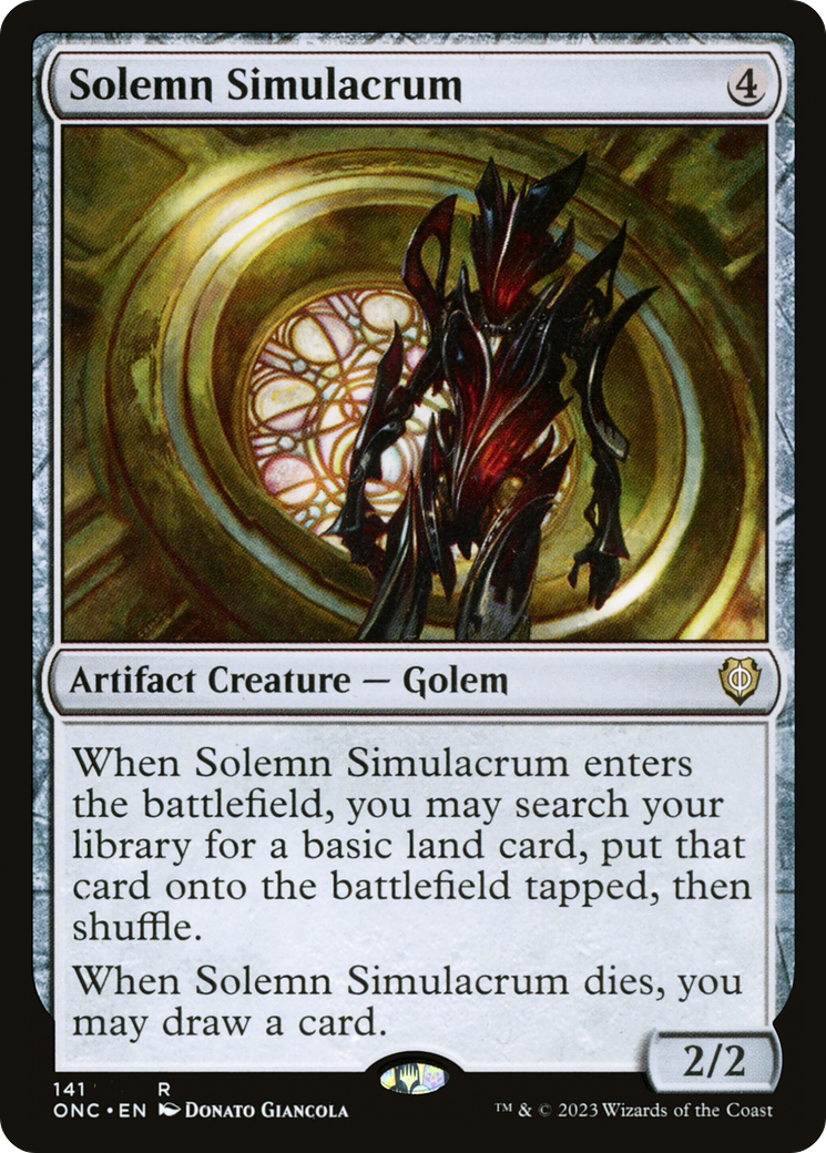 Solemn Simulacrum [Phyrexia: All Will Be One Commander] | Gamer Loot