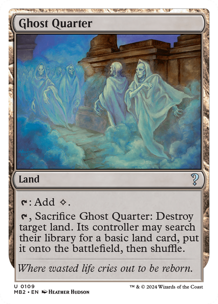 Ghost Quarter (White Border) [Mystery Booster 2] | Gamer Loot