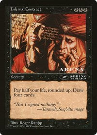 Infernal Contract (Oversized) [Oversize Cards] | Gamer Loot