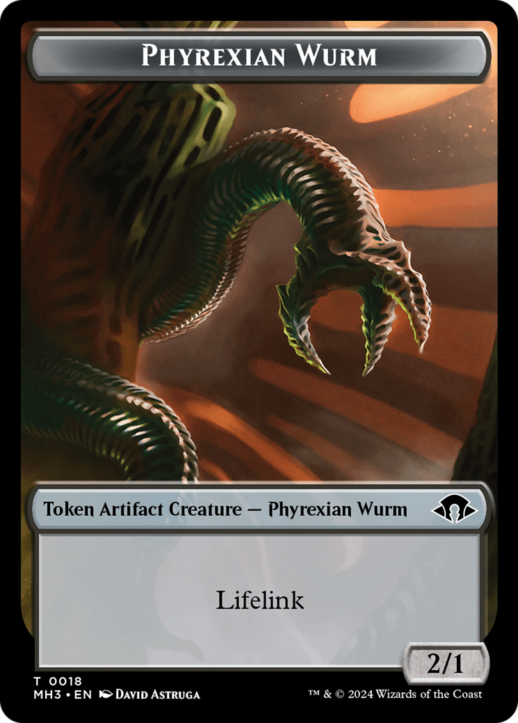 Phyrexian Wurm Token (0018) [Modern Horizons 3 Tokens] | Gamer Loot