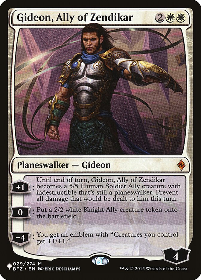 Gideon, Ally of Zendikar [The List] | Gamer Loot