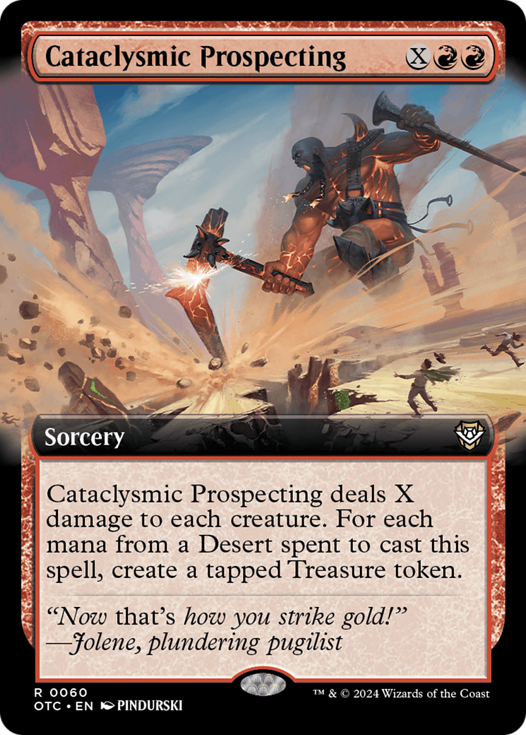 Cataclysmic Prospecting (Extended Art) [Outlaws of Thunder Junction Commander] | Gamer Loot