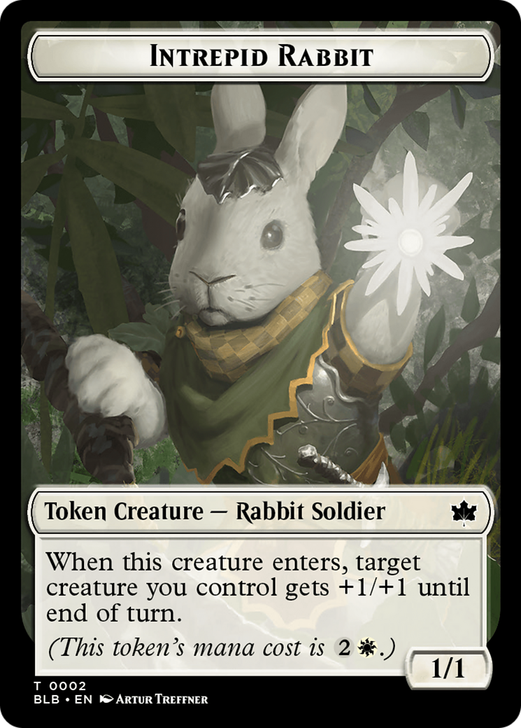 Intrepid Rabbit Token [Bloomburrow Tokens] | Gamer Loot