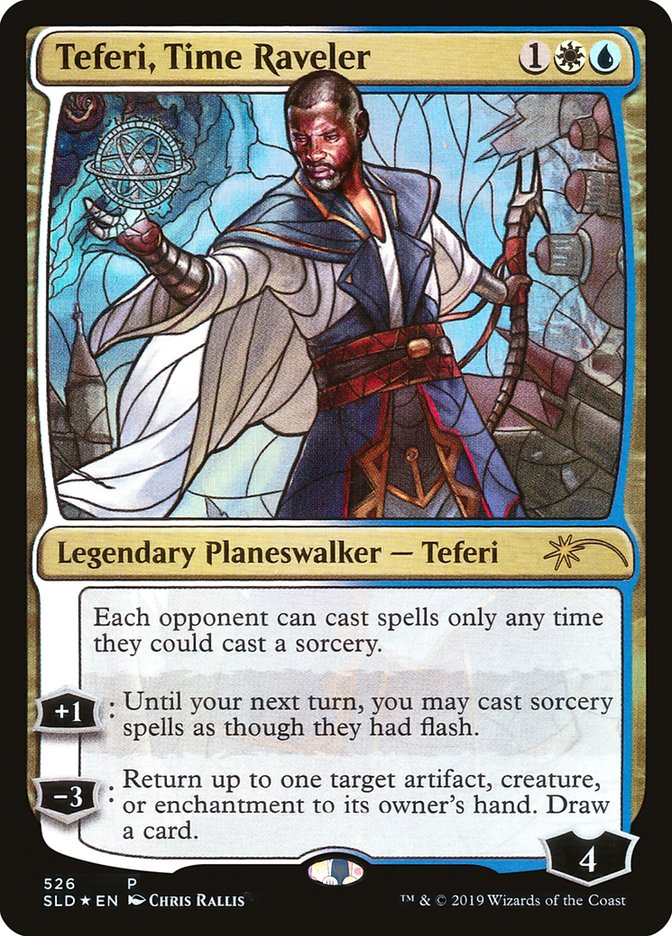 Teferi, Time Raveler (Stained Glass) [Secret Lair Drop Promos] | Gamer Loot