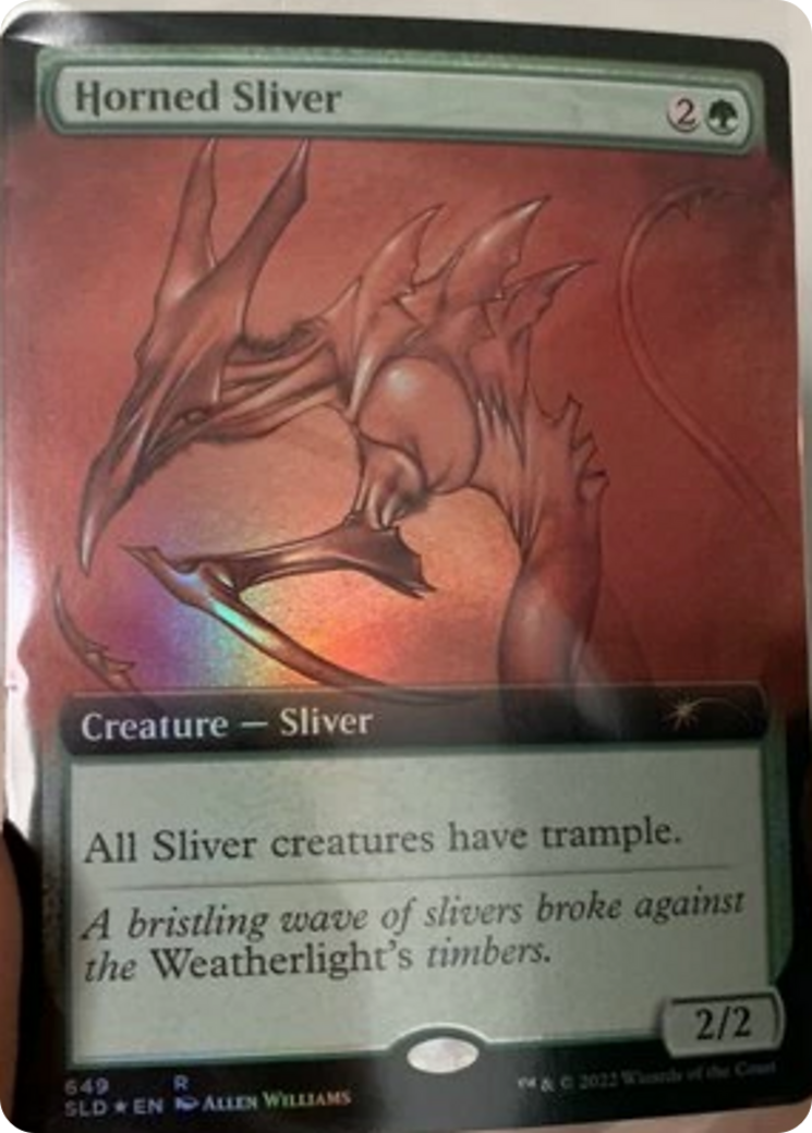 Horned Sliver (Extended Art) [Secret Lair Drop Promos] | Gamer Loot