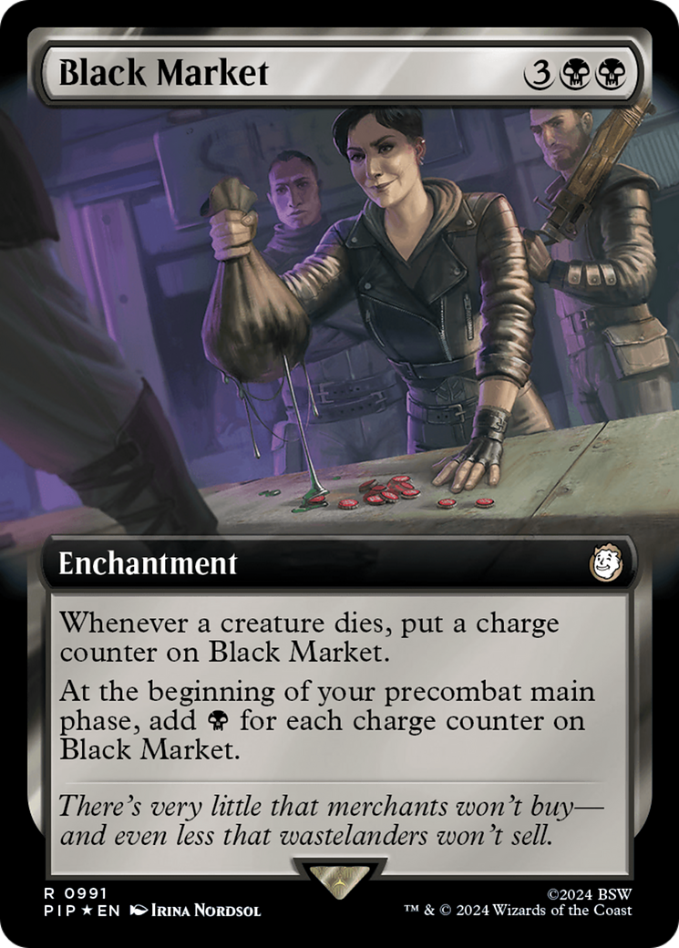 Black Market (Extended Art) (Surge Foil) [Fallout] | Gamer Loot