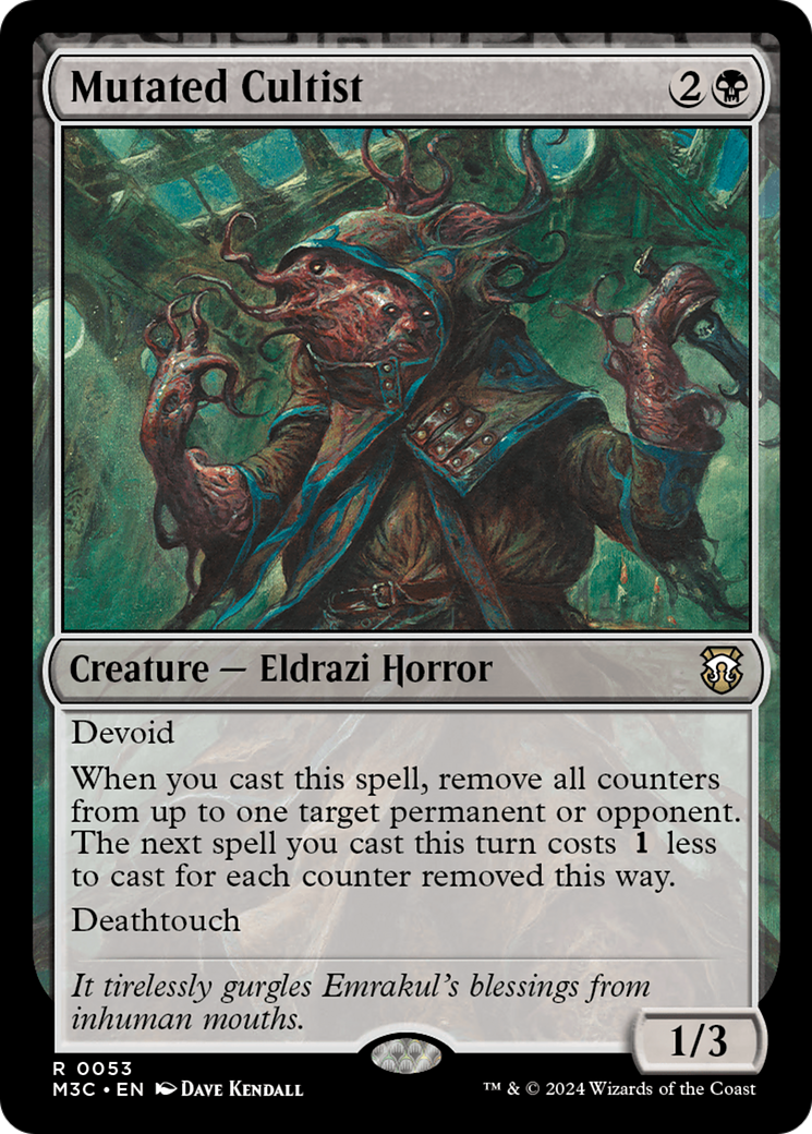 Mutated Cultist [Modern Horizons 3 Commander] | Gamer Loot