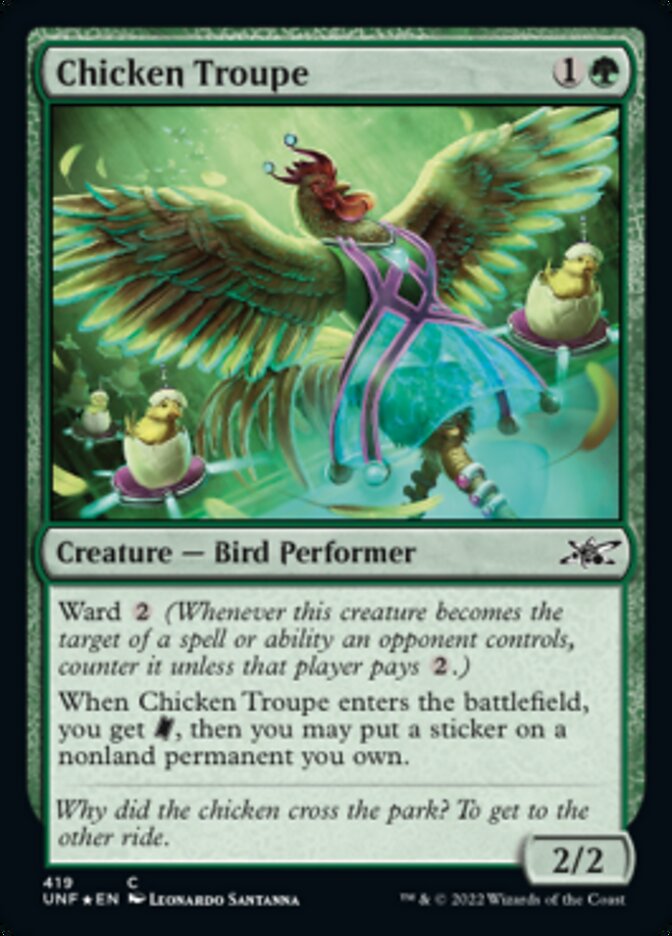 Chicken Troupe (Galaxy Foil) [Unfinity] | Gamer Loot