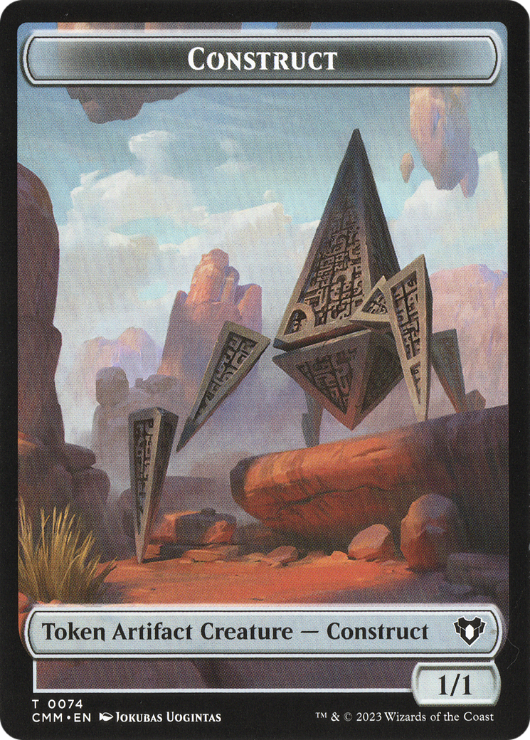 Thopter // Construct (0074) Double-Sided Token [Commander Masters Tokens] | Gamer Loot