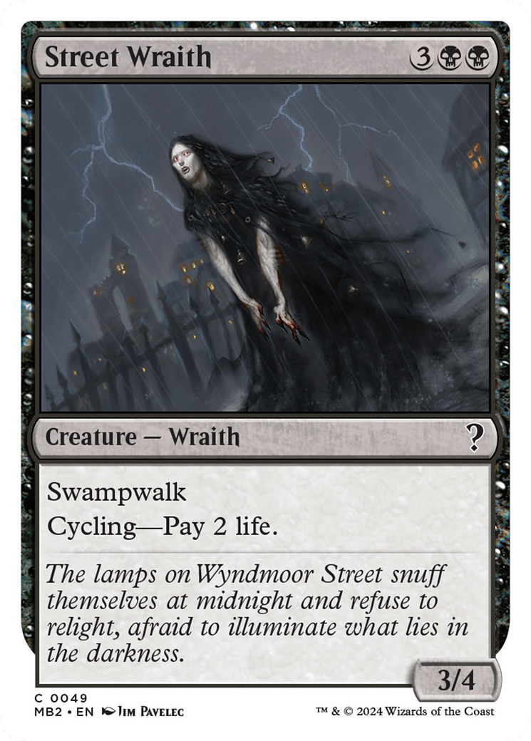 Street Wraith (White Border) [Mystery Booster 2] | Gamer Loot