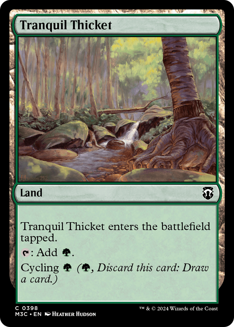 Tranquil Thicket (Ripple Foil) [Modern Horizons 3 Commander] | Gamer Loot