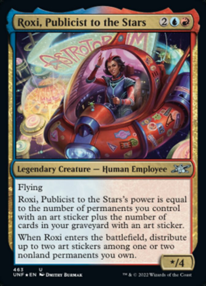 Roxi, Publicist to the Stars (Galaxy Foil) [Unfinity] | Gamer Loot