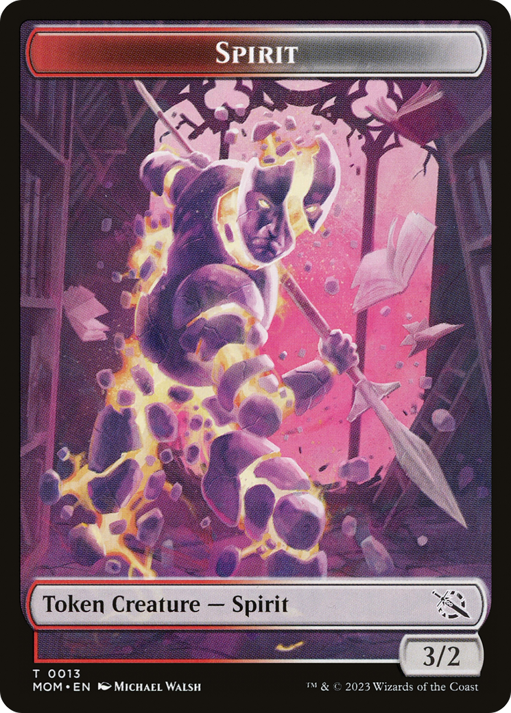 Elemental (09) // Spirit (13) Double-Sided Token [March of the Machine Tokens] | Gamer Loot