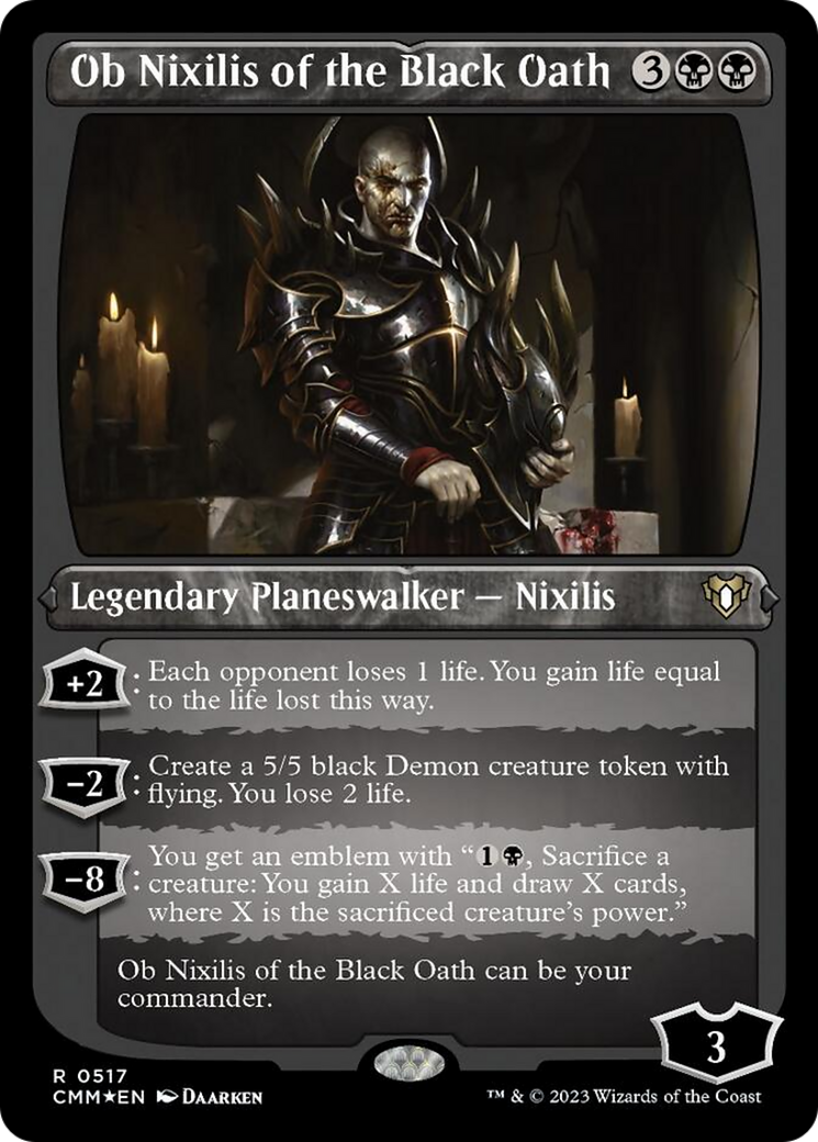 Ob Nixilis of the Black Oath (Foil Etched) [Commander Masters] | Gamer Loot