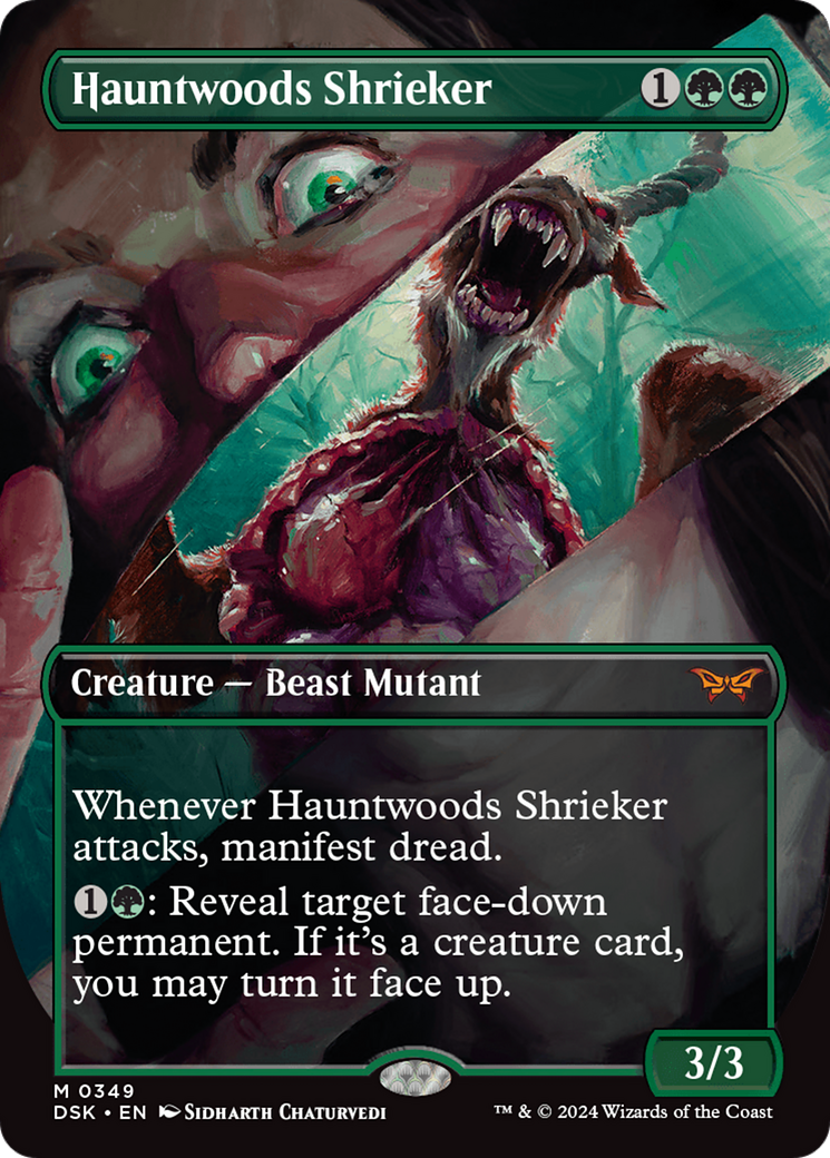 Hauntwoods Shrieker (Borderless) [Duskmourn: House of Horror] | Gamer Loot