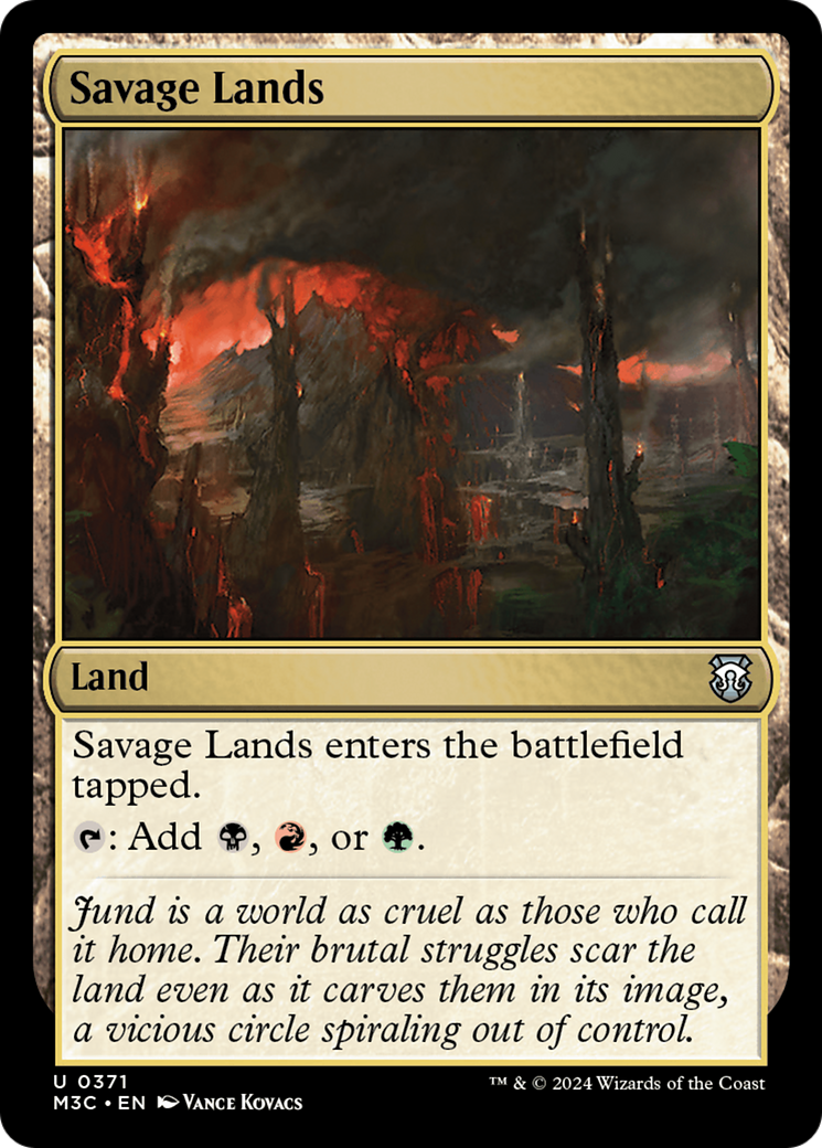 Savage Lands (Ripple Foil) [Modern Horizons 3 Commander] | Gamer Loot