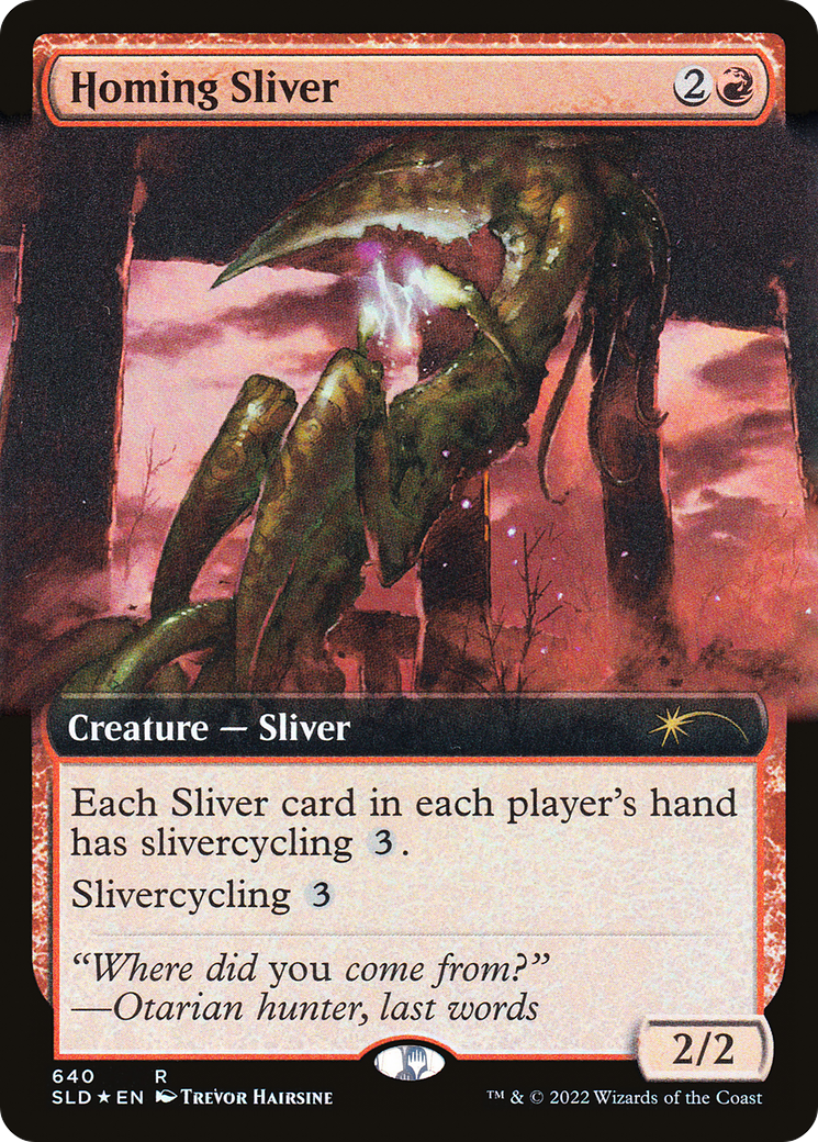 Homing Sliver (Extended Art) [Secret Lair Drop Promos] | Gamer Loot